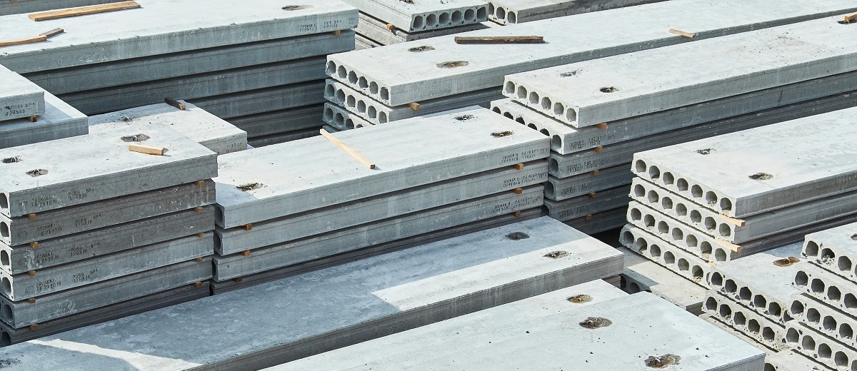 Concrete slabs building products