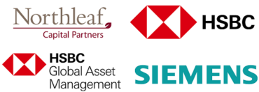 Image of HSBC UK Bank, HSBC Asset Management, NorthLeaf Capital and Siemens Bank Company Logo